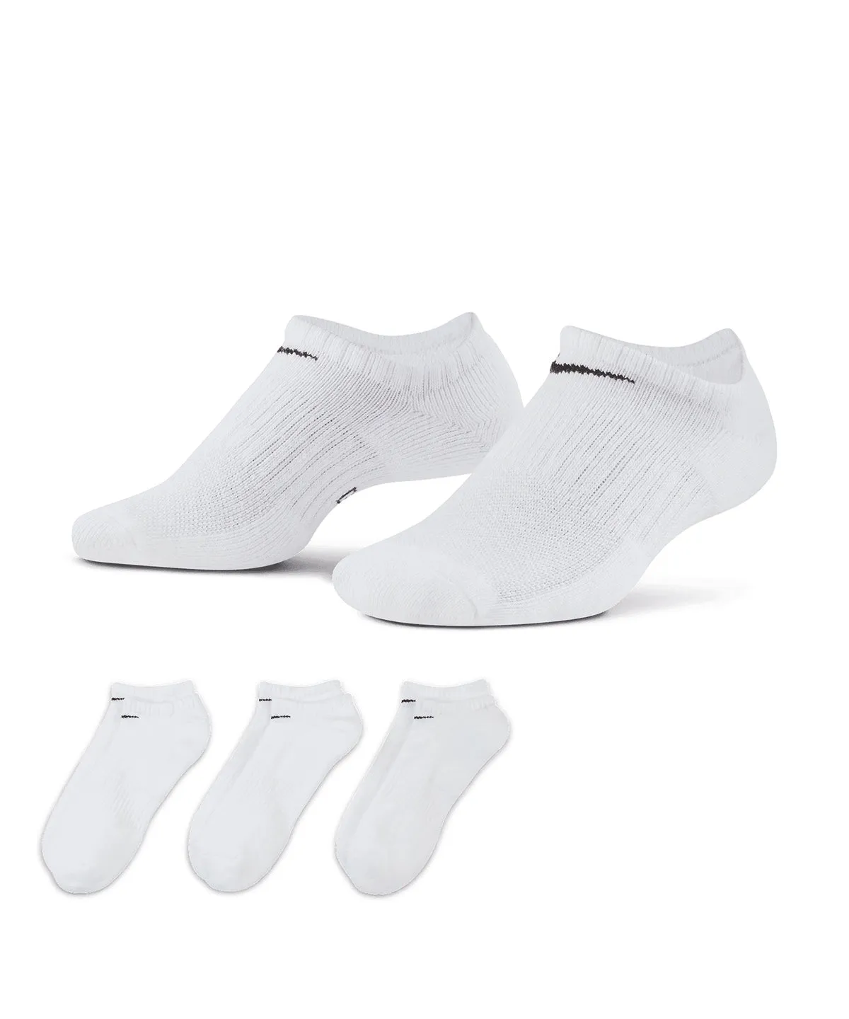 Nike everyday cushioned no show socks (3 pairs) | White