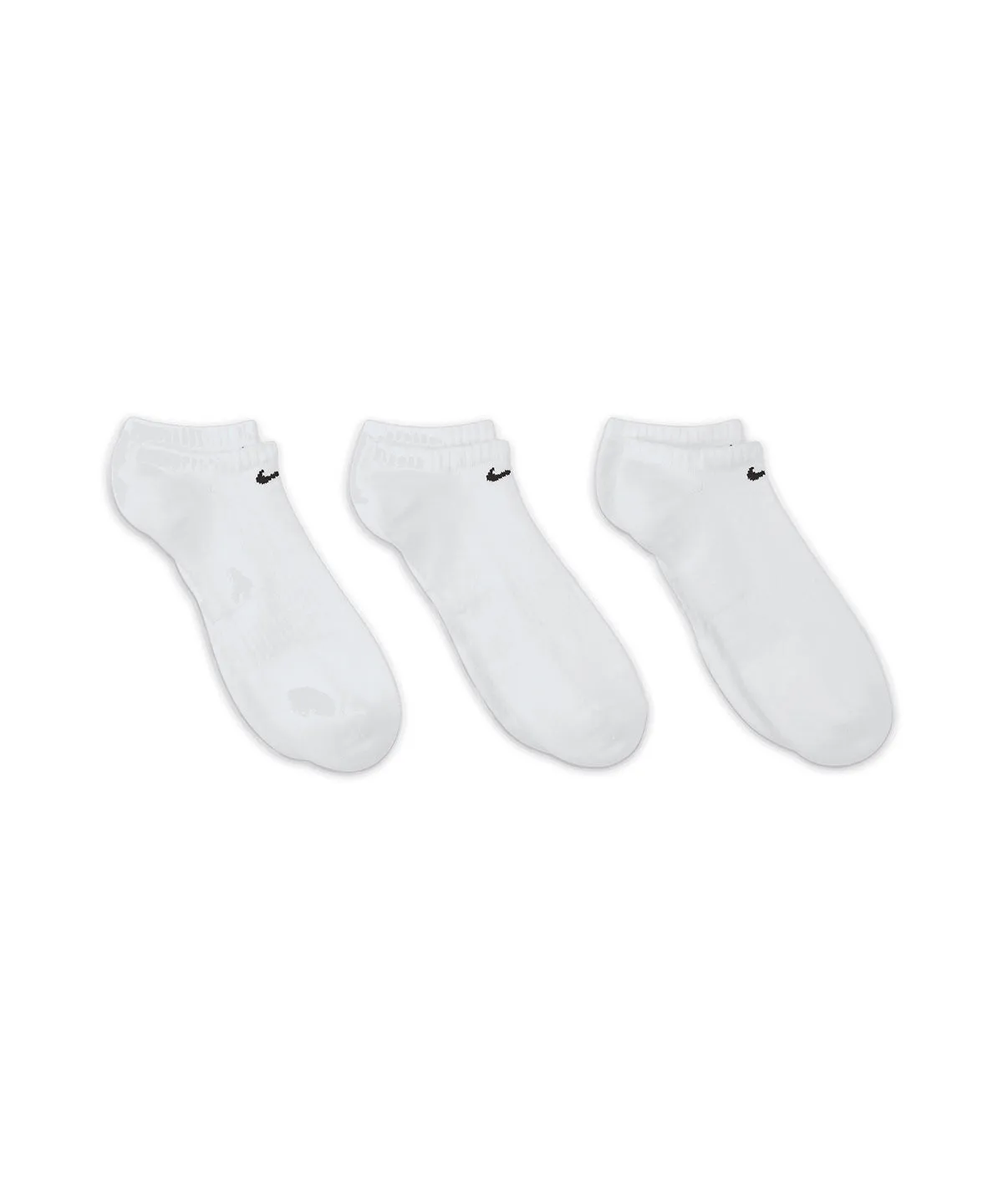 Nike everyday cushioned no show socks (3 pairs) | White