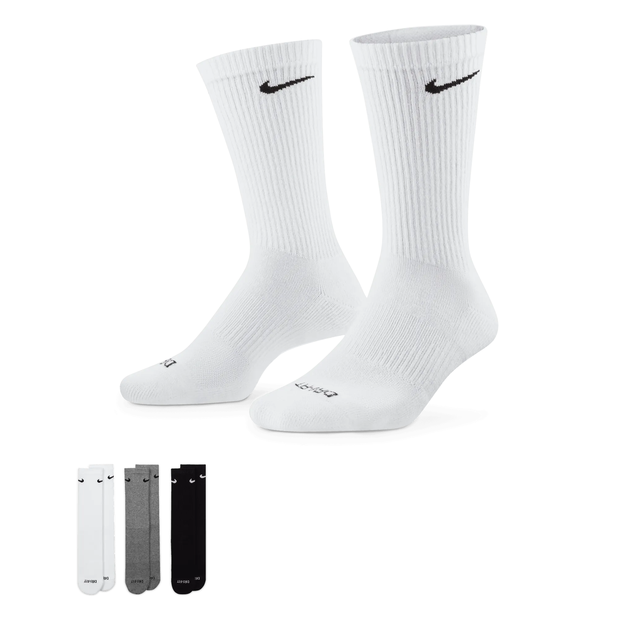 Nike Everyday Plus Cushioned Crew Socks (3 Pairs) SX6888-964