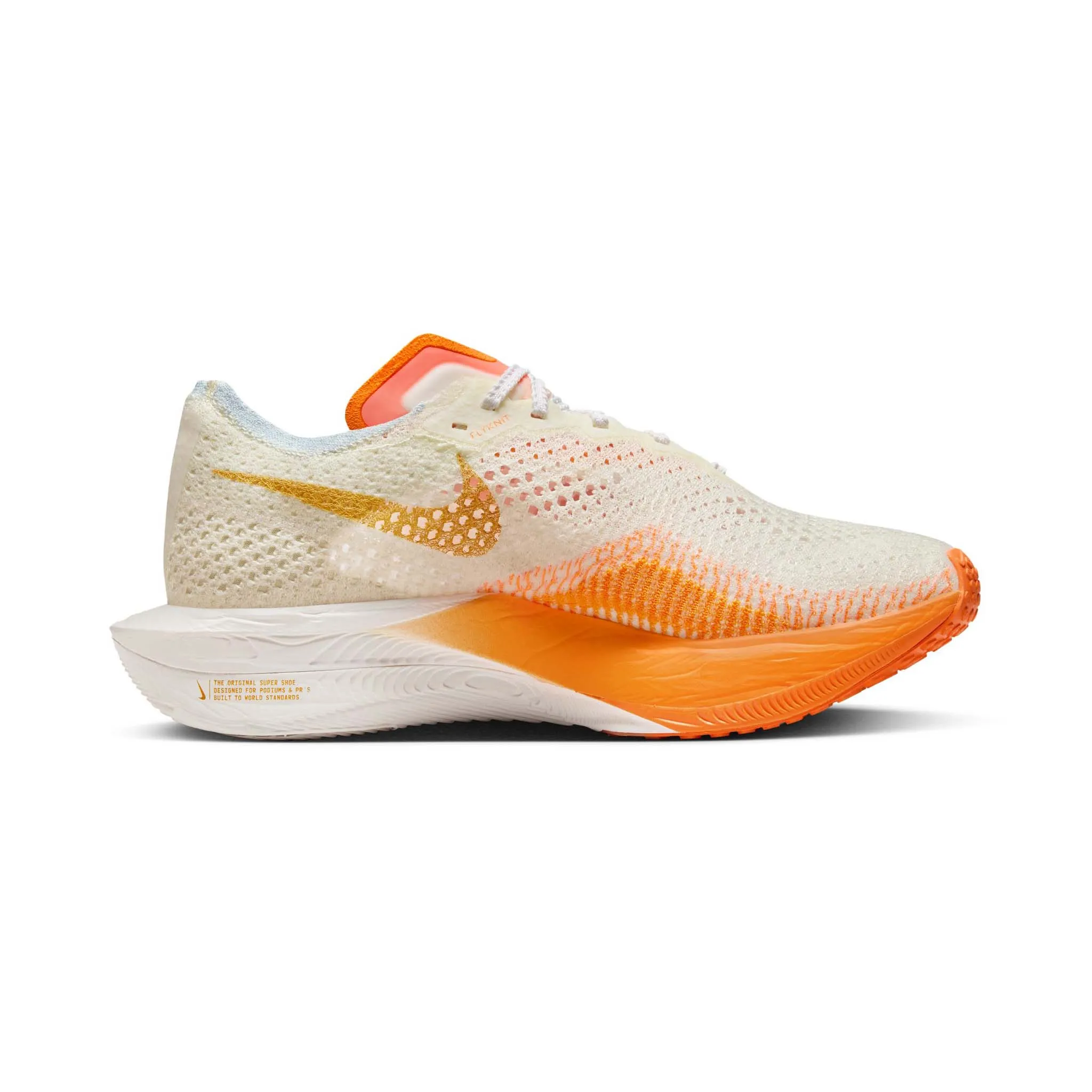 Nike Women's Vaporfly 3 Road Racing Shoes - Coconut Milk/Bright Mandarin-Sail