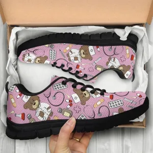 Nurse Sneaker, Nurse Bear Sneakers Shoes, Best Shoes For Nurses