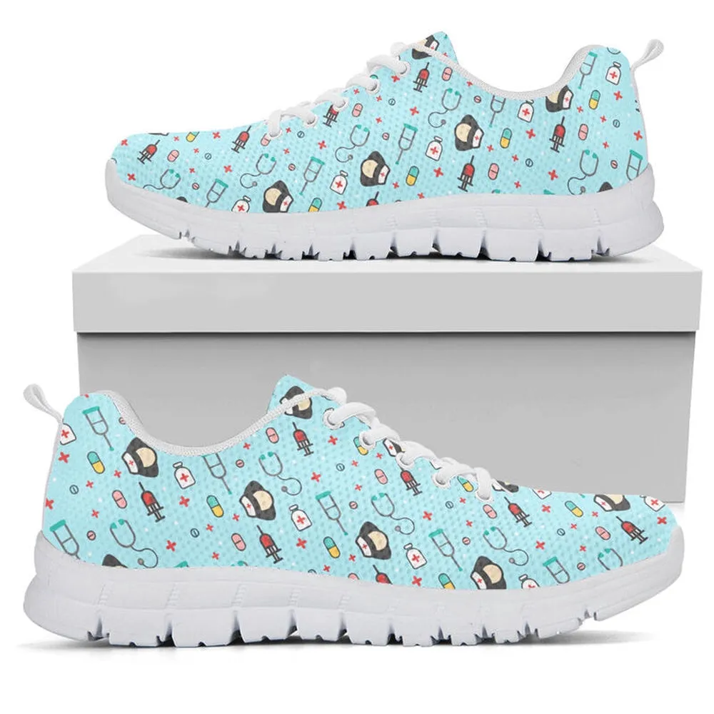 Nurse Sneaker, Nurse Pattern Sneakers Shoes, Best Shoes For Nurses