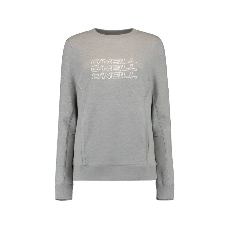 O'Neill Womens Triple Stack Crew Sweatshirt - Silver