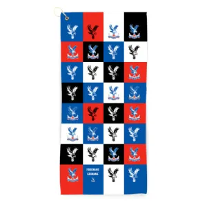 Personalised Crystal Palace FC Chequered Golf Towel