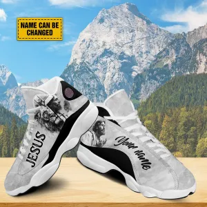 Personalized Jesus And Lion J13 Shoes - Lion Of Judah Shoes - Jesus Shoes