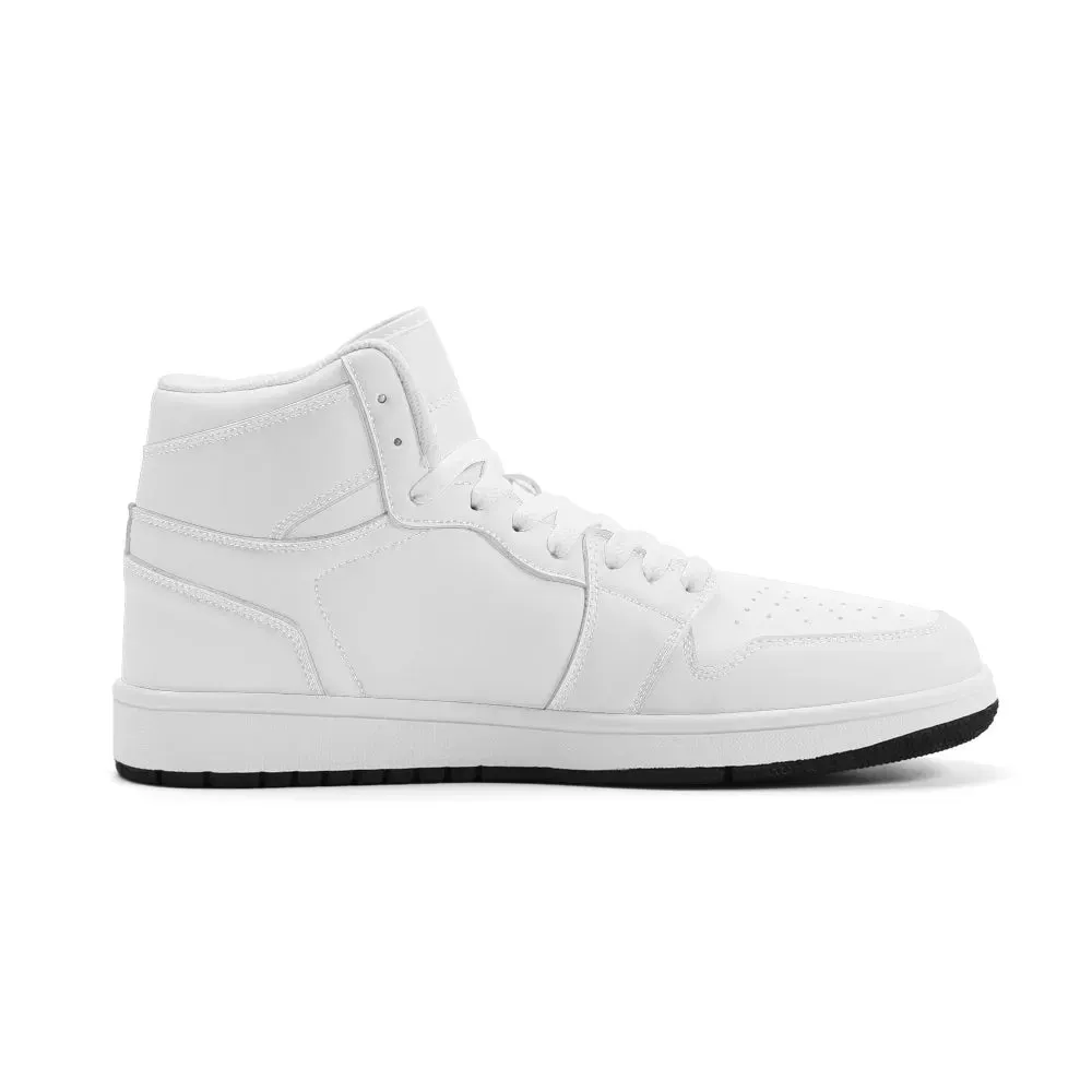 Premium PU Leather High Top Sneakers J1