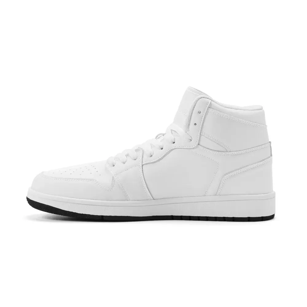 Premium PU Leather High Top Sneakers J1