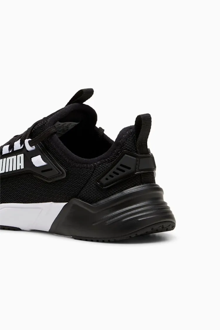 PUMA KID'S RETALIATE 3 BLACK/WHITE RUNING SHOES