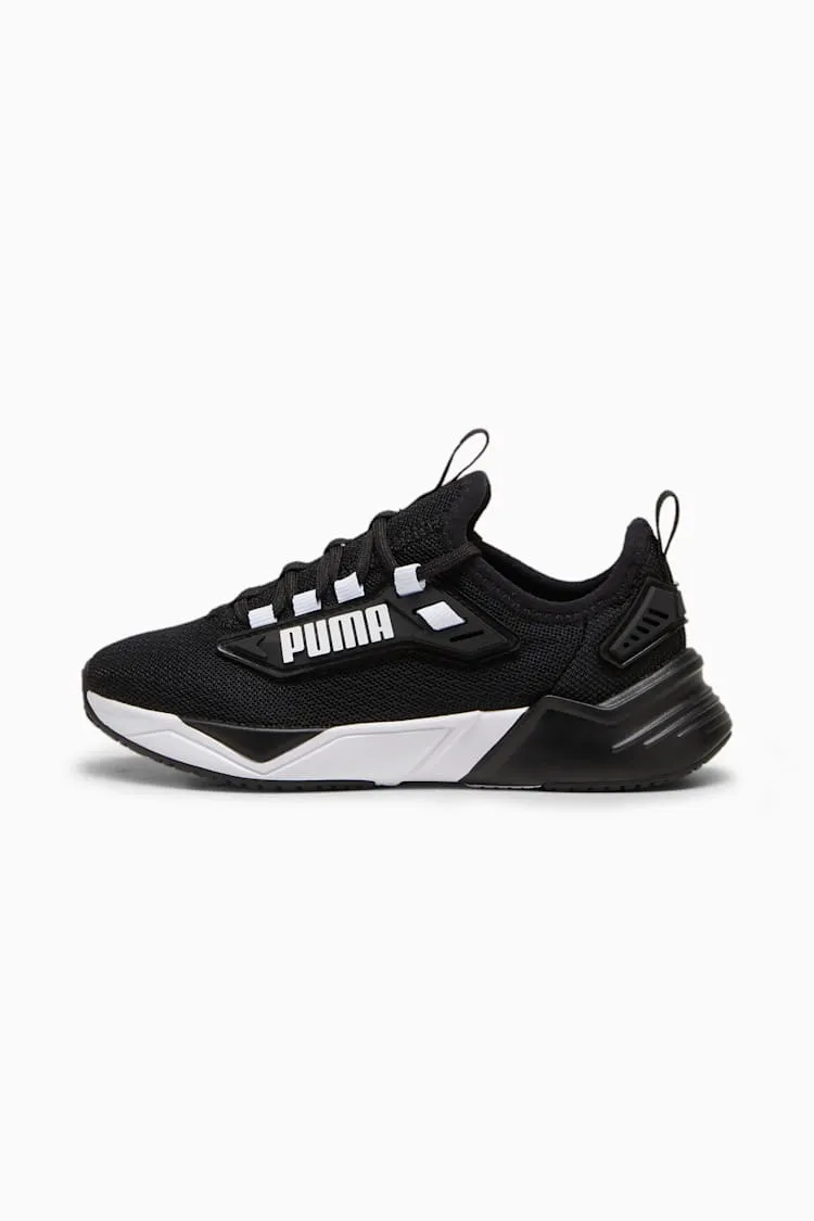 PUMA KID'S RETALIATE 3 BLACK/WHITE RUNING SHOES