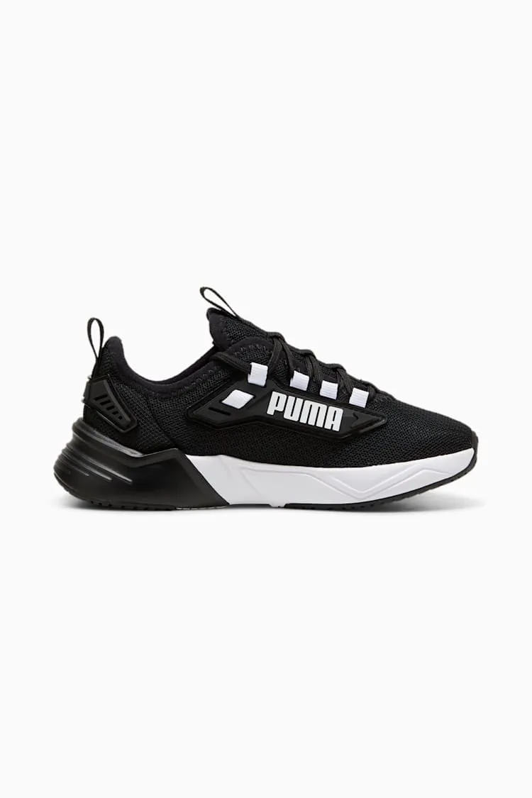 PUMA KID'S RETALIATE 3 BLACK/WHITE RUNING SHOES