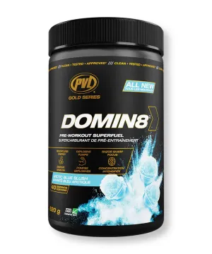 PVL Gold Domin8 Pre-Workout Acrtic Blue