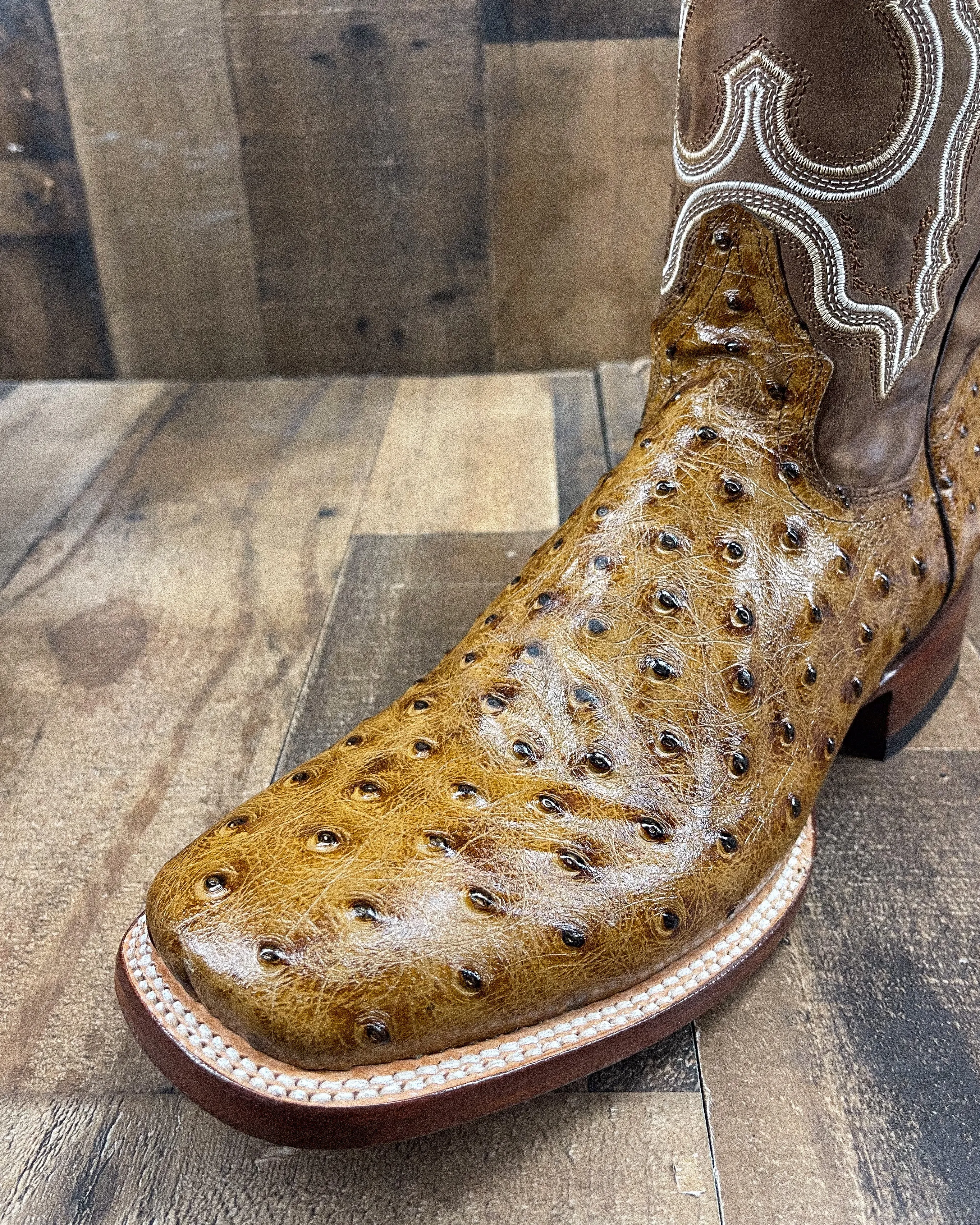 "RANCH" HONEY AB1| MEN SQUARE TOE COWBOY BOOTS