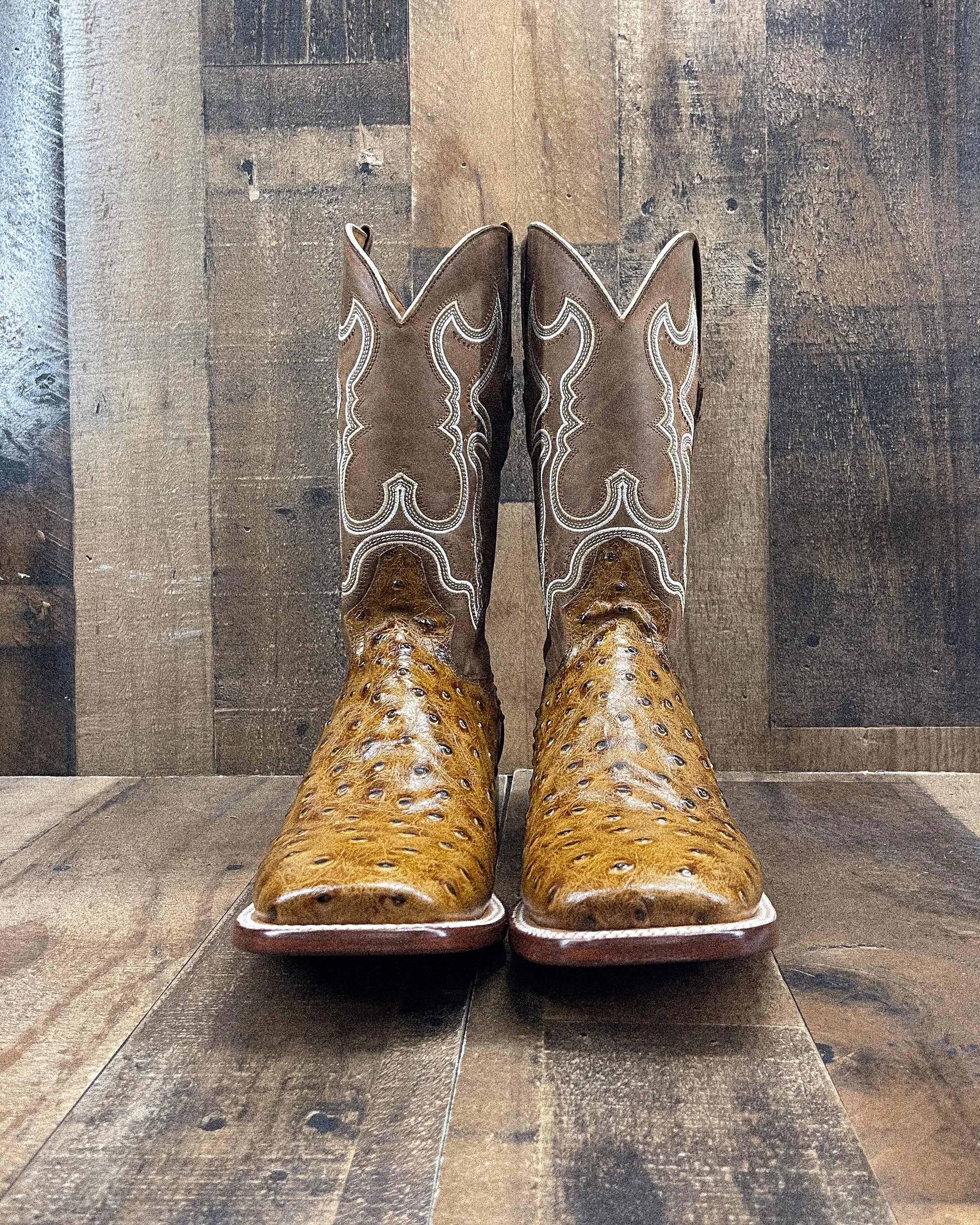 "RANCH" HONEY AB1| MEN SQUARE TOE COWBOY BOOTS