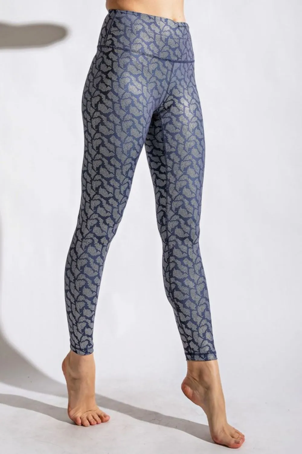 Rae Mode Full Size Printed High-Rise Yoga Leggings