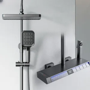 Rainfall Spa Therapy Digital Thermostatic Shower System Set