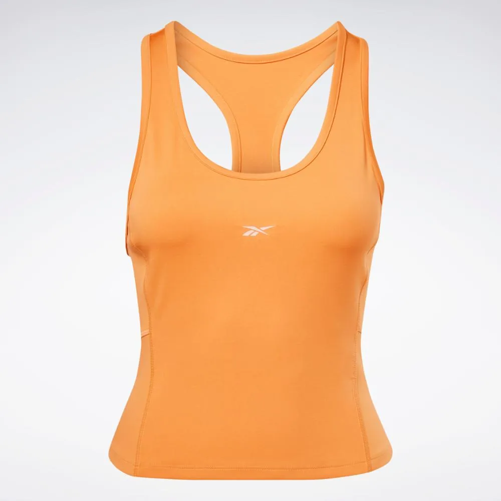 Reebok Apparel Women Workout Ready Simple Polyester Tank Top PEAFUZ