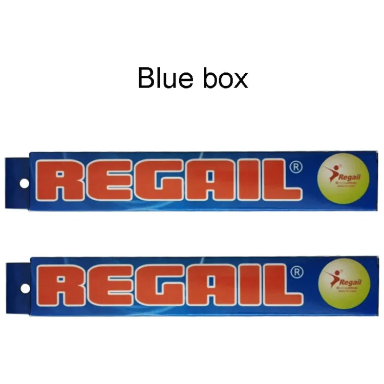 REGAIL 6pcs Training Table Tennis, Model: Blue Box (Yellow)