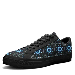 Rising Star Wolf Moon Aapisi Low Top Canvas Shoes Black Sole