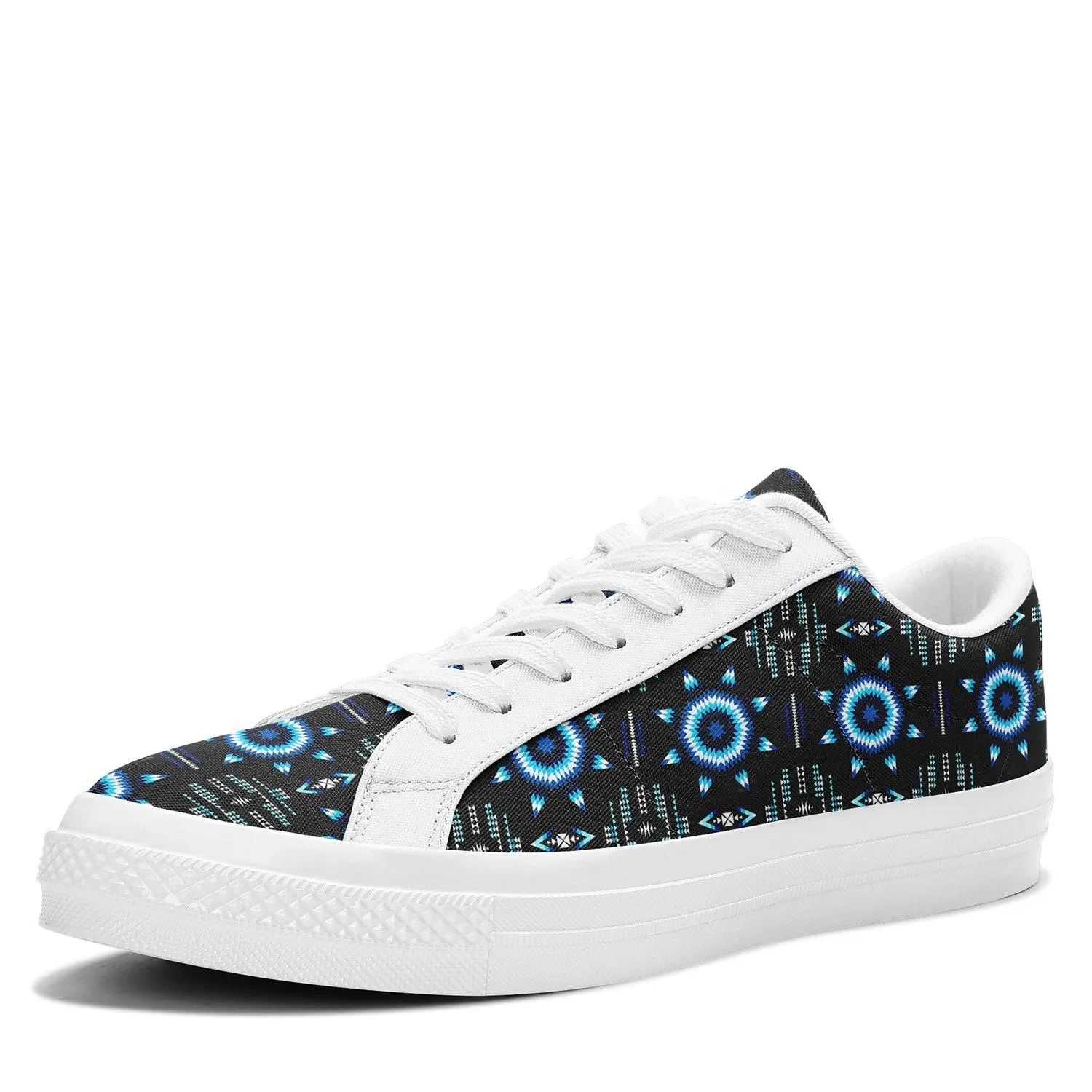 Rising Star Wolf Moon Aapisi Low Top Canvas Shoes White Sole