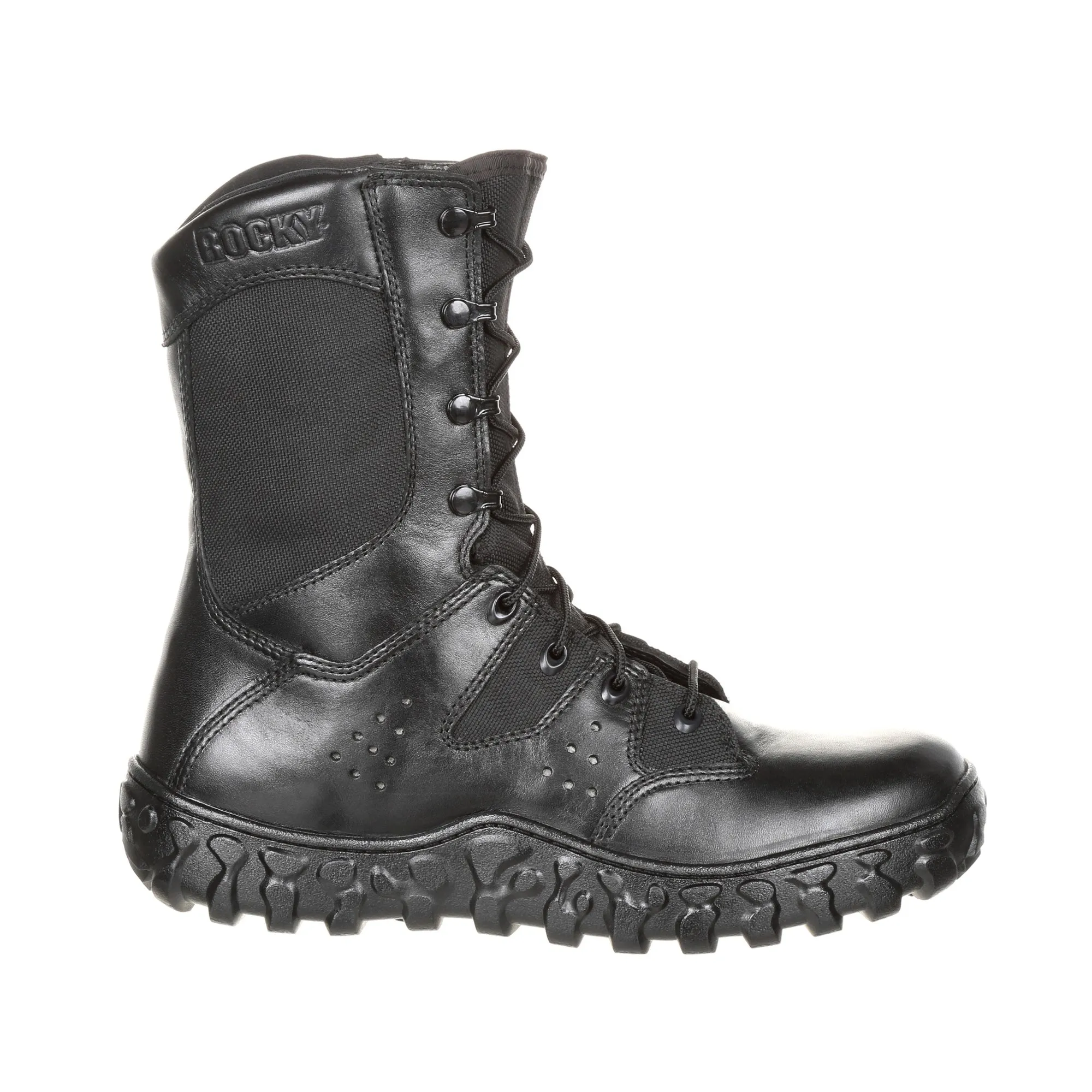 Rocky Unisex Black Leather S2V Predator Military Boots