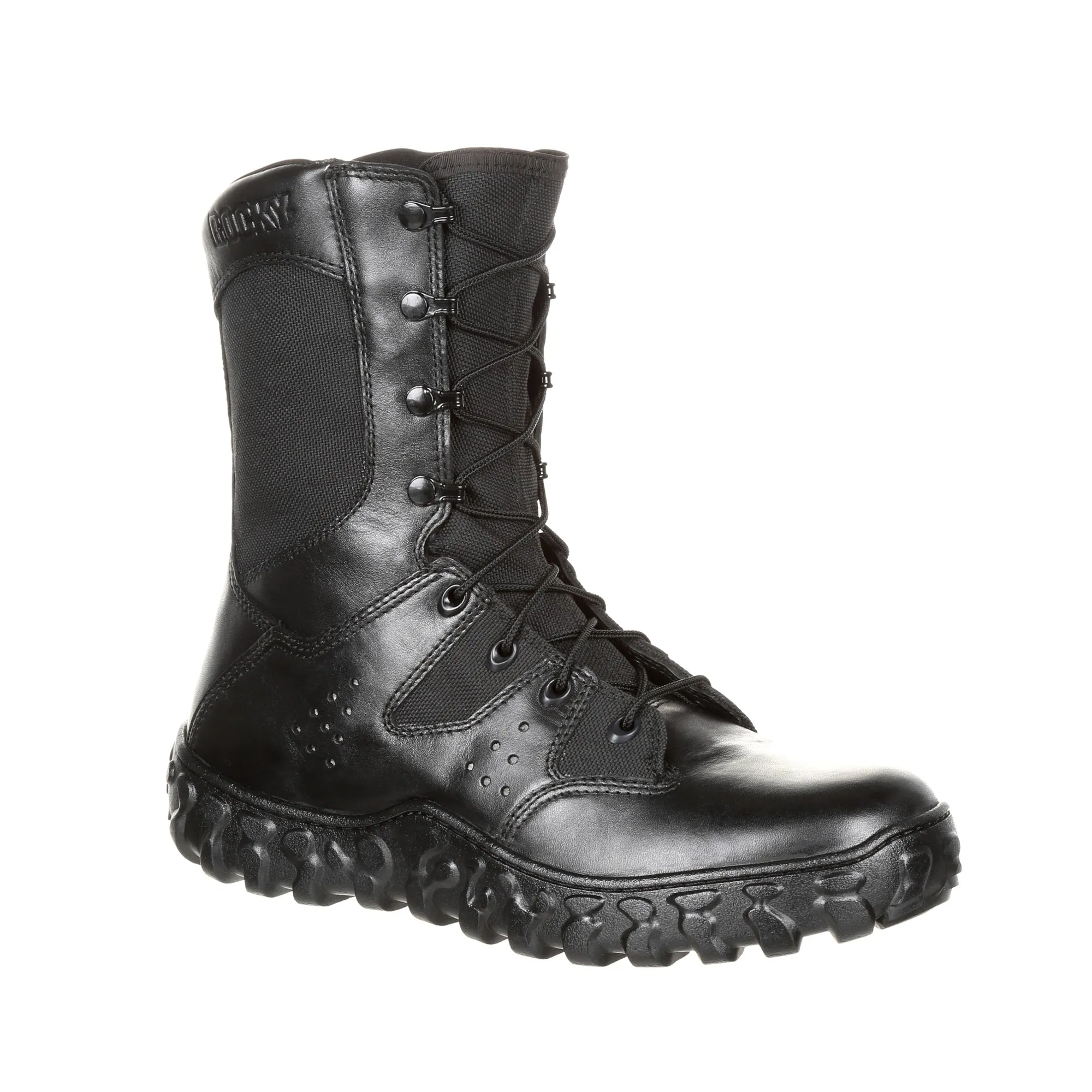 Rocky Unisex Black Leather S2V Predator Military Boots