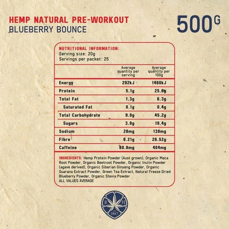 Royal Hemp Pre-Workout Powder