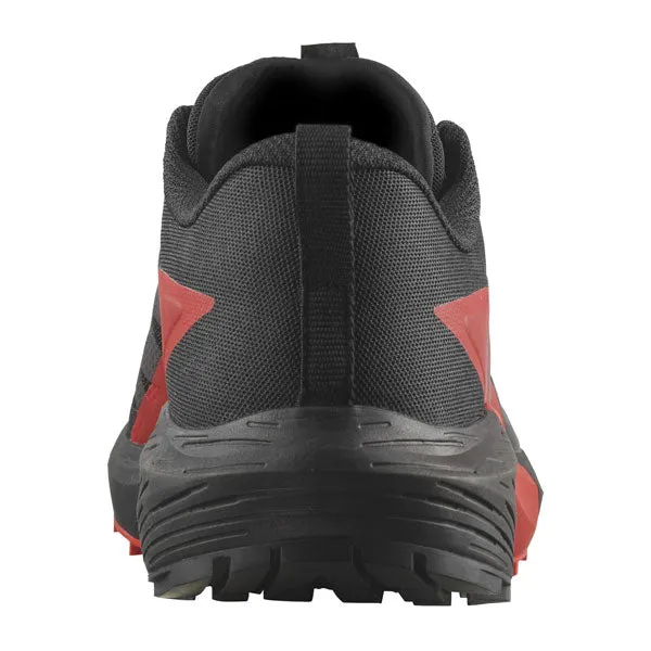 Salomon Sense Ride 5 Mens Trail Running Shoes - Black/Fiery Red