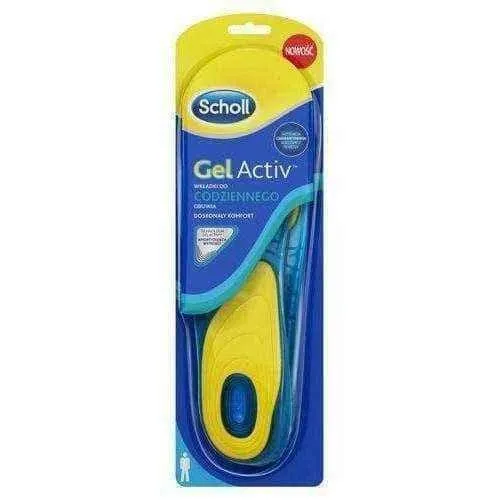 SCHOLL GelActiv Men insoles for everyday shoes size 8-13 x 2 pieces