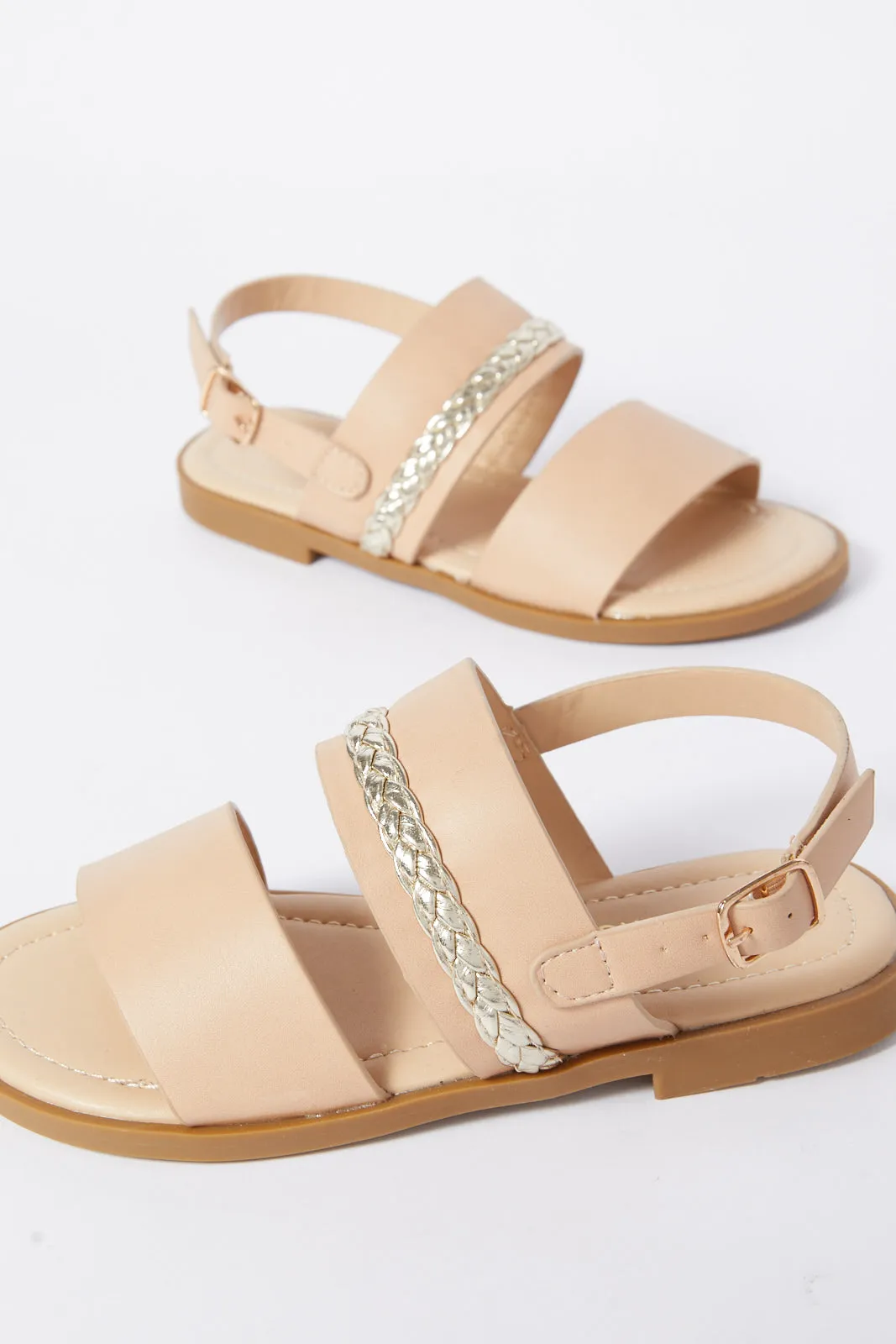 Senior Girls Pink Strap Sandal