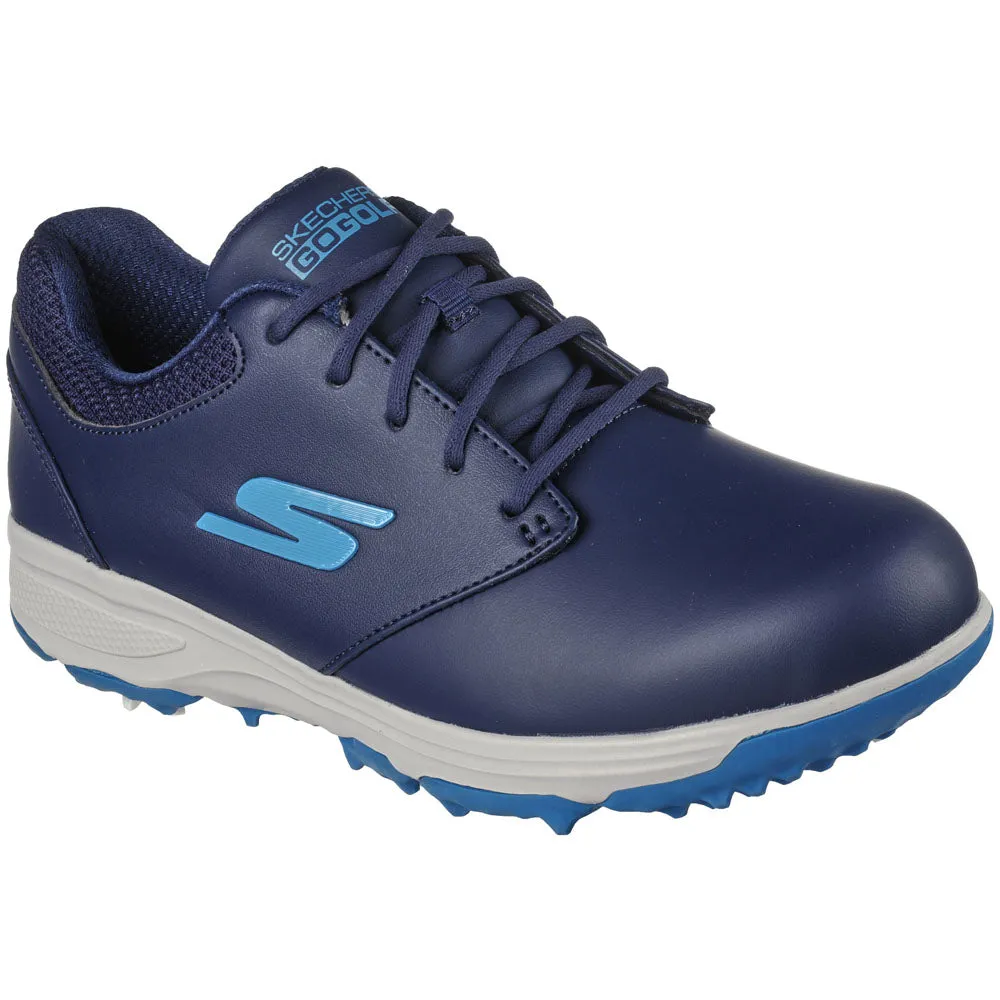 Skechers Jasmine Ladies Waterproof Spiked Shoes - Navy/Turquoise