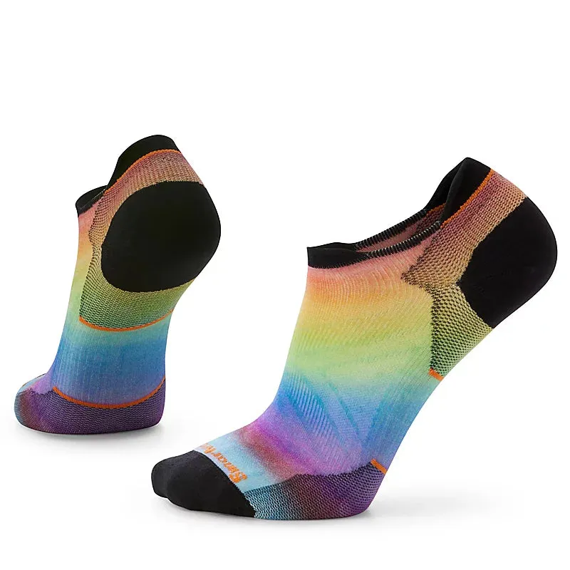 Smartwool Run Zero Cushion Pride Rainbow Print Low Ankle Socks - Unisex