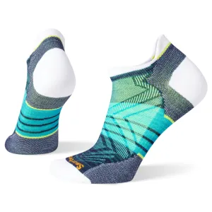 Smartwool Run Zero Cushion Stripe White Low Ankle Socks (Women's)