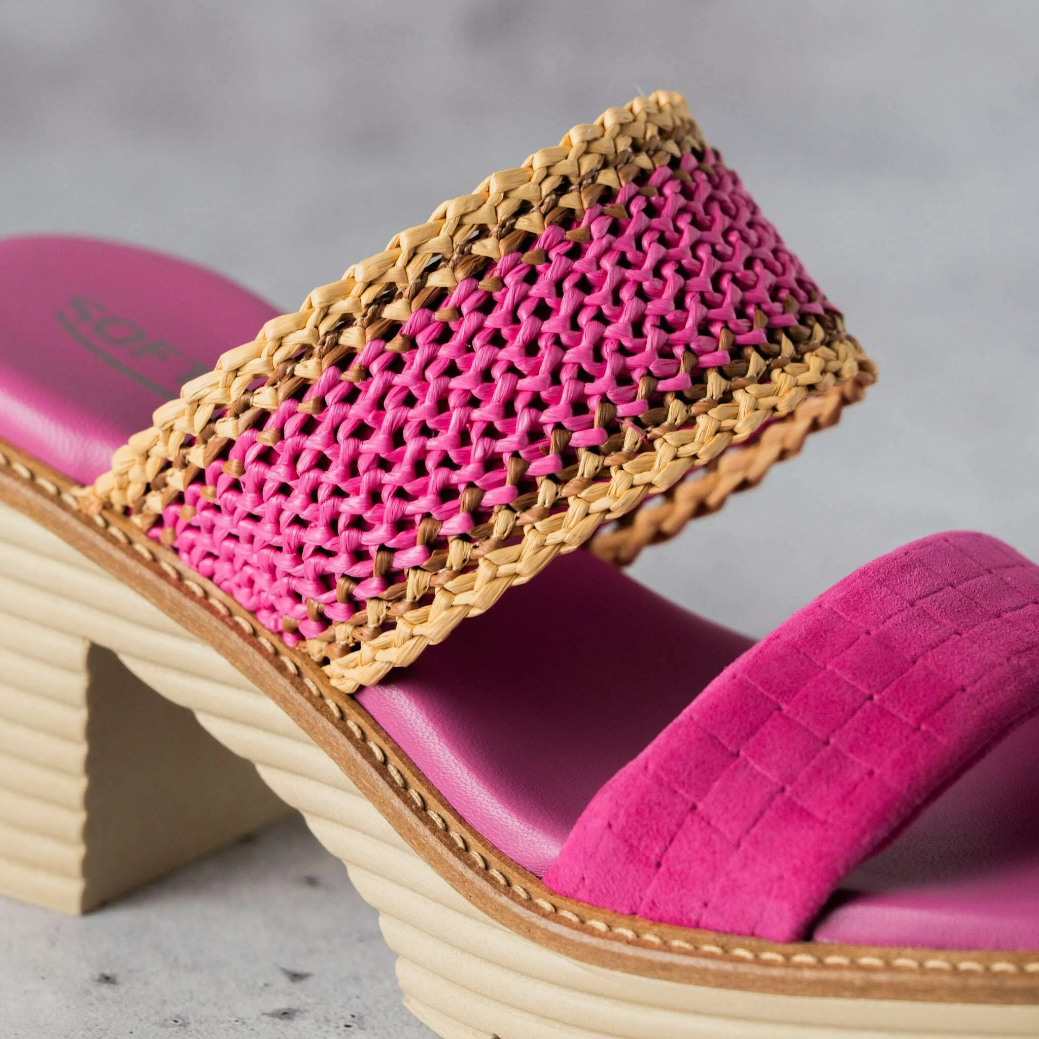 Softwaves - Blanca Sandal - Fuchsia or Lime Green