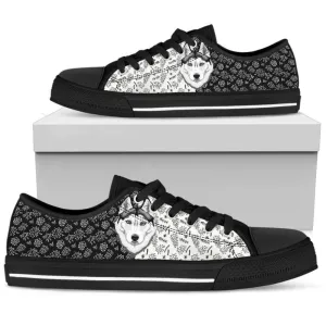 Step Out In Style With Husky Women's Low Top Shoes, Low Top Sneaker, Low Top Canvas Shoes