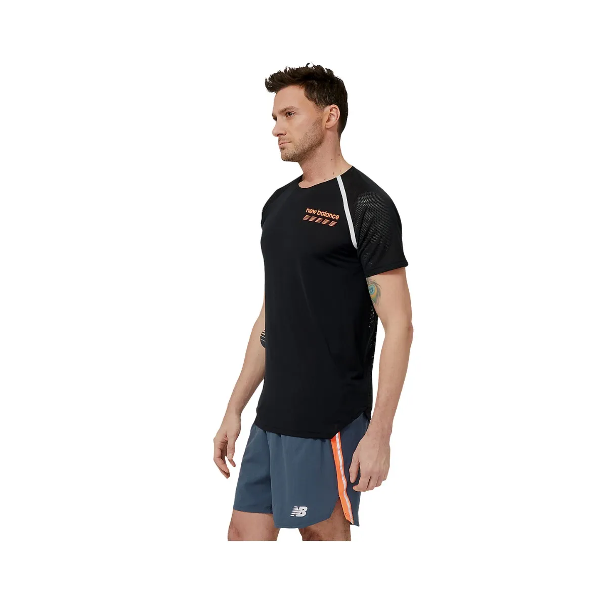 T-Shirt Short Sleeve New Balance Accelerate Pacer  Black