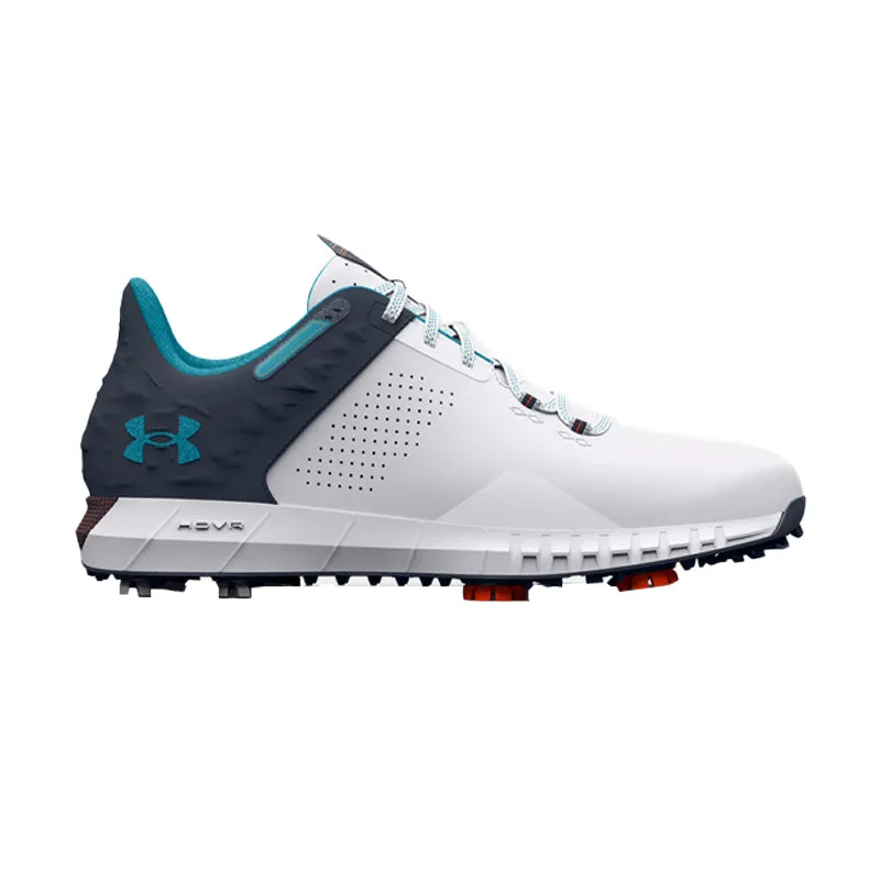 UNDER ARMOUR Hovr Drive 2 Men's Spiked Shoes (White/Grey/Blue)