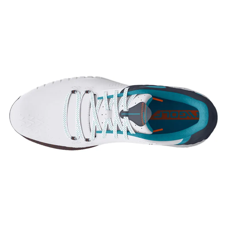 UNDER ARMOUR Hovr Drive 2 Men's Spiked Shoes (White/Grey/Blue)