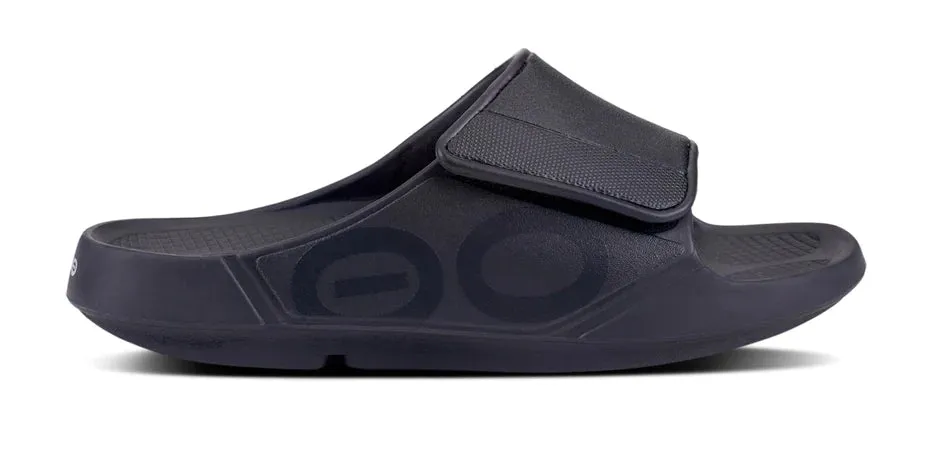 UNISEX OOFOS OOAHH SPORT FLEX SLIDE | MATTE BLACK