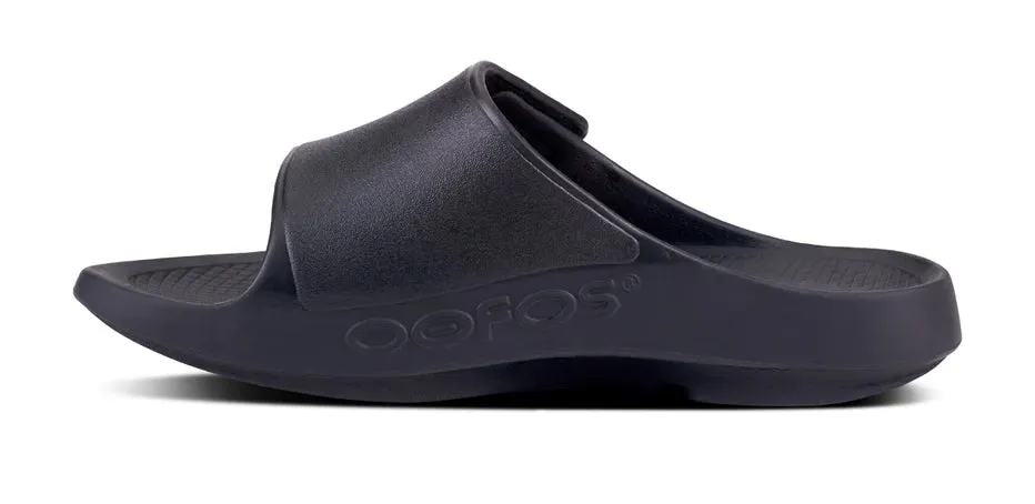 UNISEX OOFOS OOAHH SPORT FLEX SLIDE | MATTE BLACK