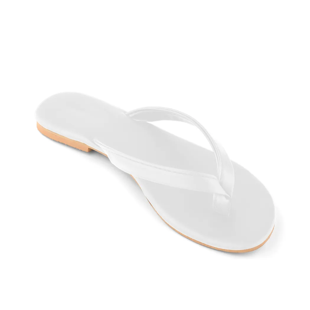 URBANA WHITE SLIPPERS