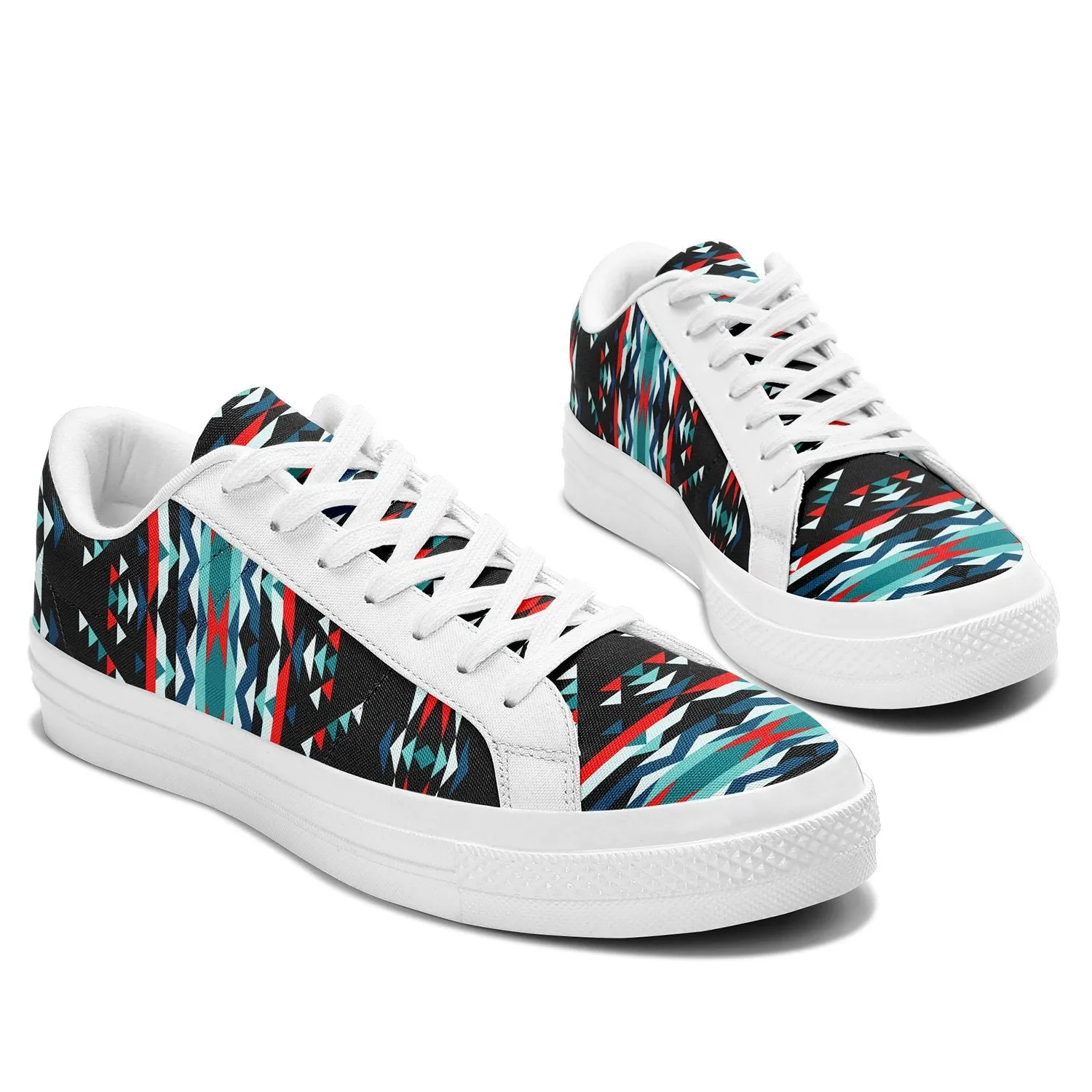 Visions of Peaceful Nights Aapisi Low Top Canvas Shoes White Sole