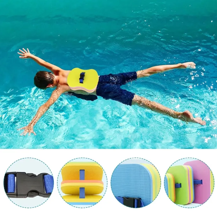 Waist Shape Small EVA Foam Float Back Rafting Swimming Gear Aquatic Outdoor Sports Gear, Color Random Delivery