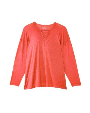 Waterlily Long Sleeve Tee | Red